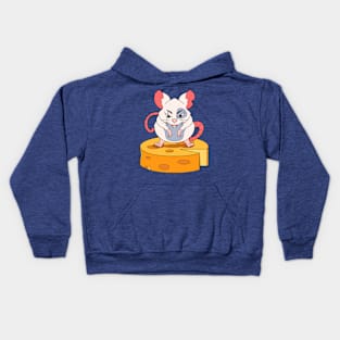 Rat Cheese Funny Kids Hoodie